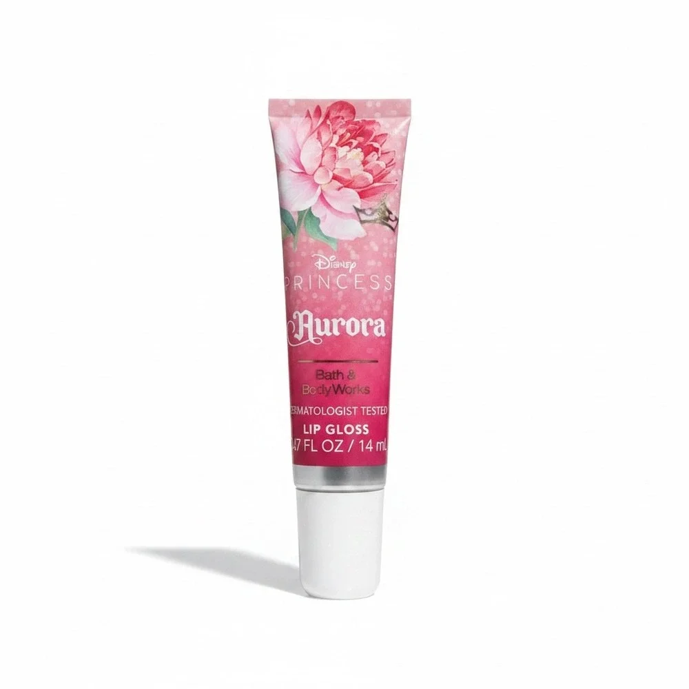 Bath & Body Works Disney Princess Aurora Lip Gloss Pink 0.47oz New
